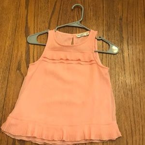 Pink Abercrombie Kids ruffled tank top